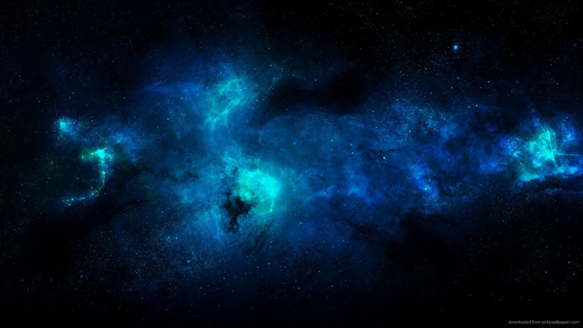 light blue space wallpaper